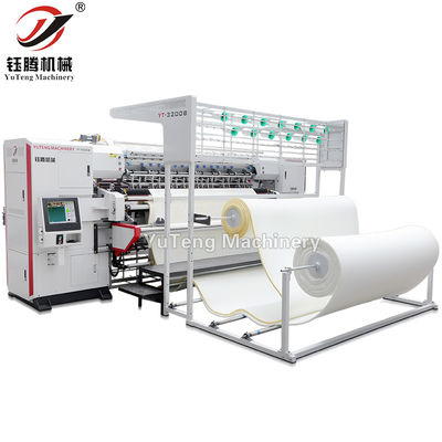 سرعة عالية 1200 دورة في الدقيقة آلة غطاء متعدد الإبرة مع عرض غطاء 2450mm وسمك غطاء 80mm